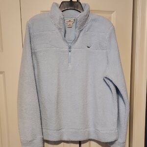Vineyard Vines Light Blue Zip-Up Sweater